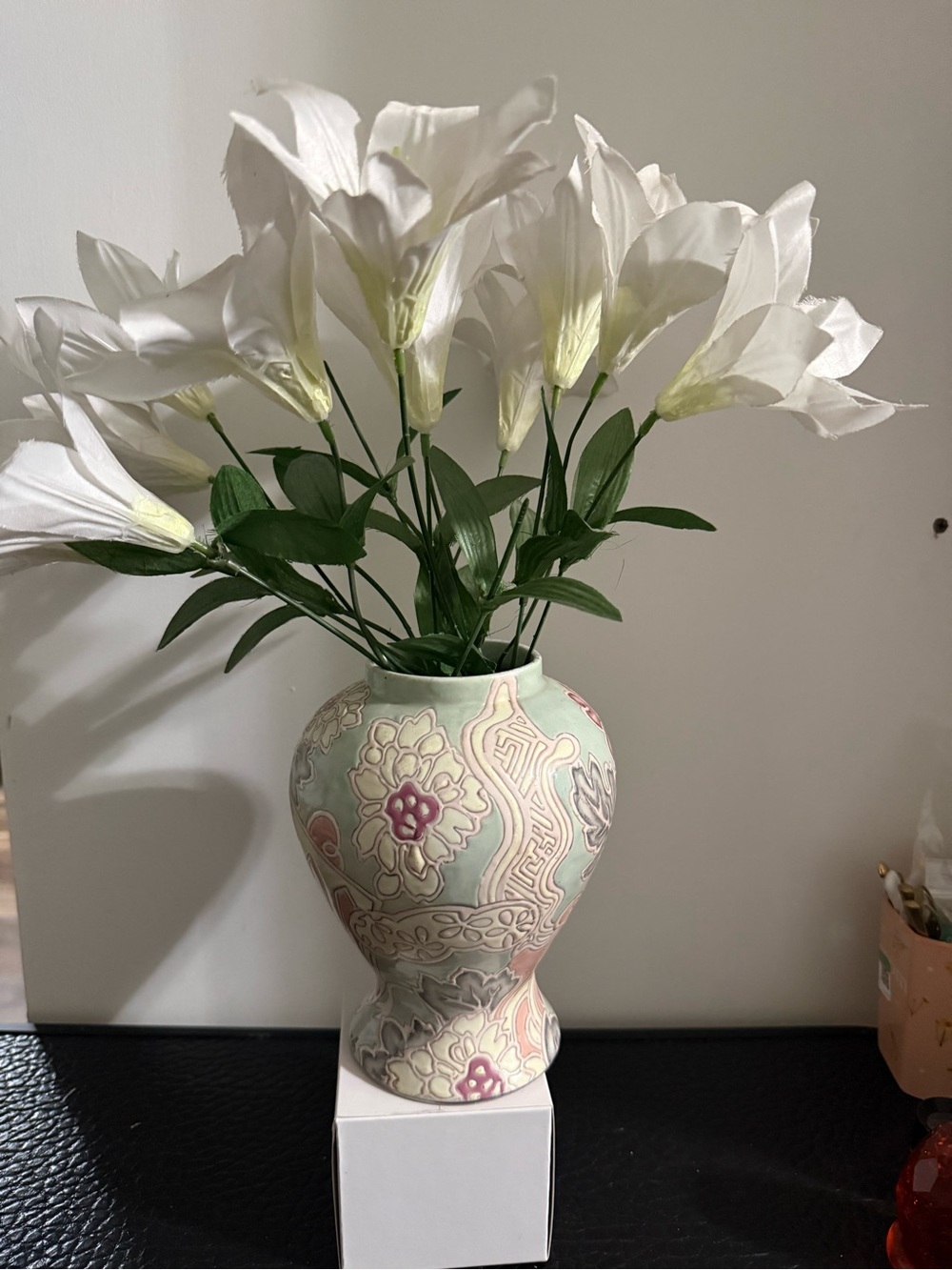 vintage for Toyo design, featuring a pastel Asian floral pattern